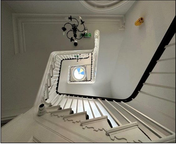 Original staircase and period detailing inside Ardwick Grove